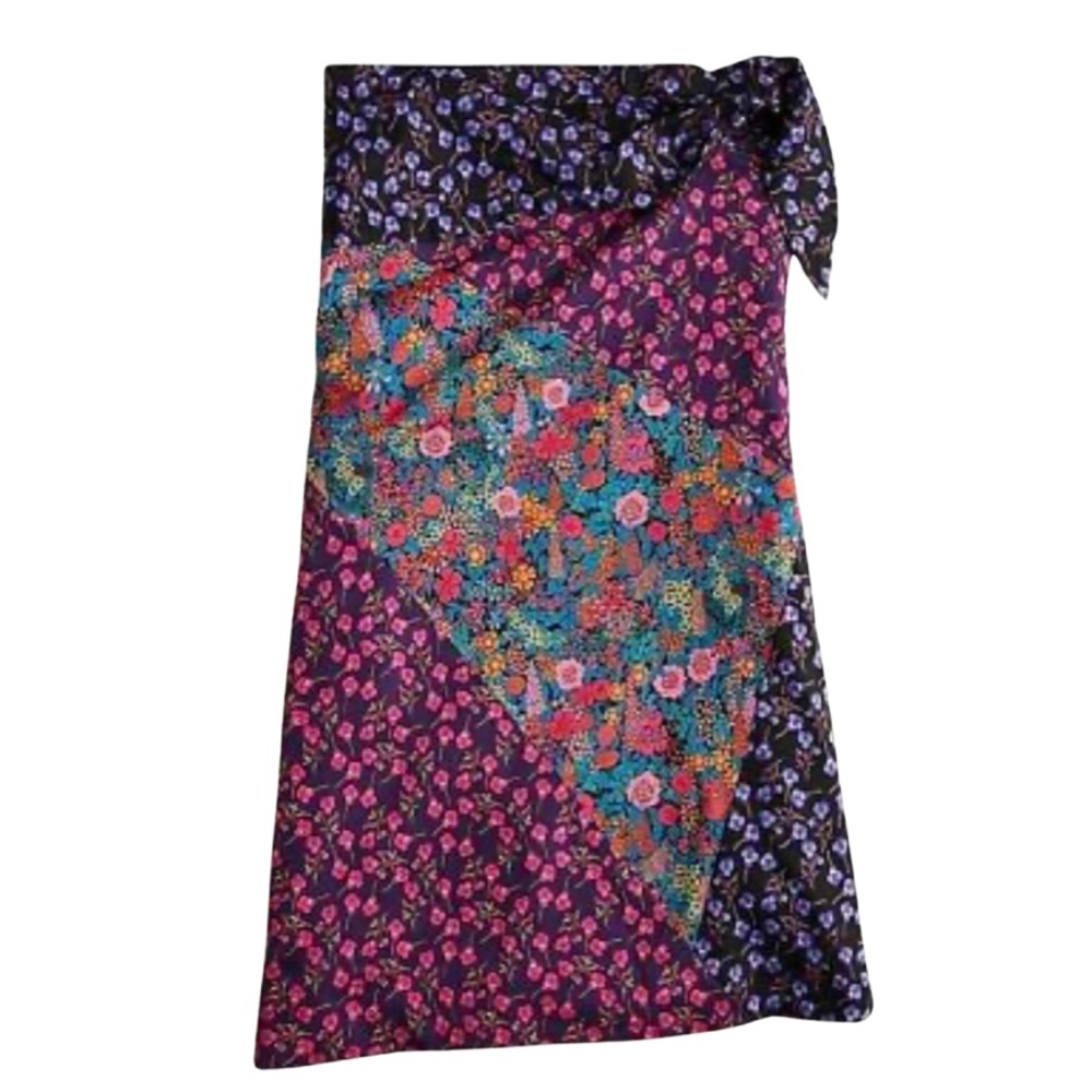 Tie-waist midi skirt in Liberty mixed blooms